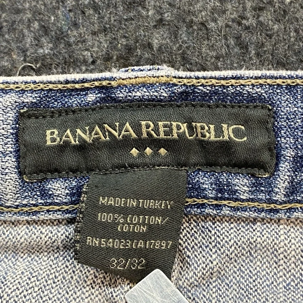 Banana Republic Light‎ Washed City Retro Casual Blue Jeans Men's 32/32 Denim